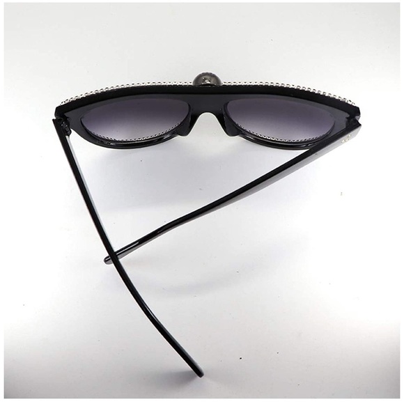 Oversized Skull Black Sunglasses Rhinestone-Unisex main image 4